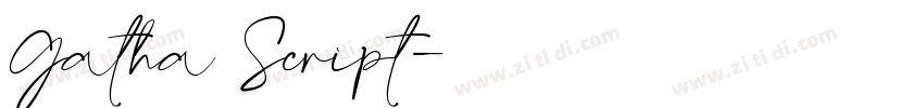 Gatha Script字体转换